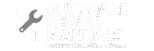 Outboard Repair Manuals logo – Features a bold red outboard motor silhouette combined with a wrench and gear, representing marine engine repair. Branded with "Powered by CBManuals.com"